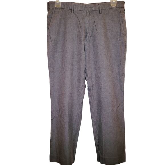J. Crew Bowery mens grey cotton flat front loose fit trouser dress pants size 34 - Picture 1 of 8